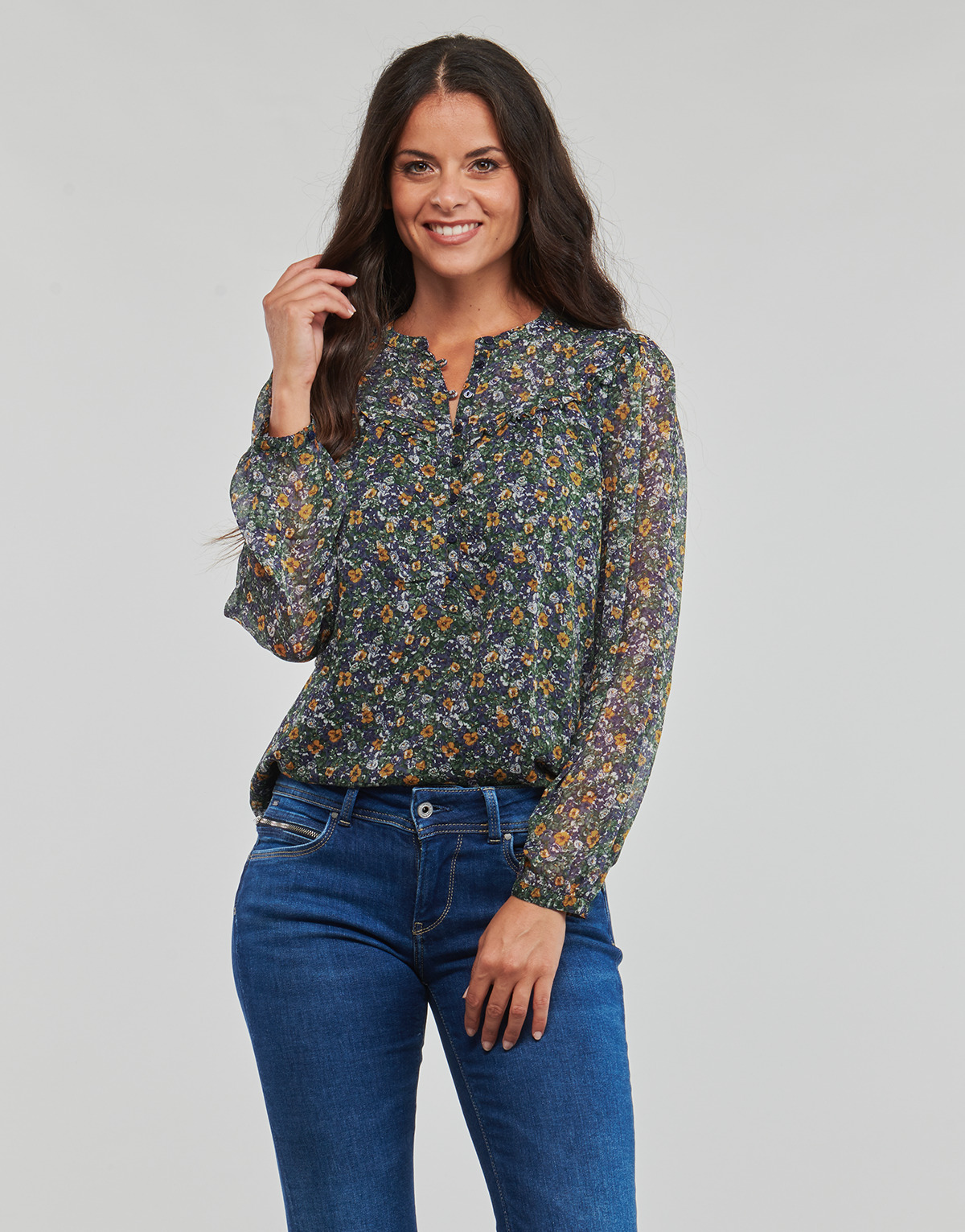 Textil Mulher Tops / Blusas Pepe jeans ISEO Multicolor