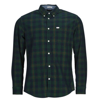 Textil Homem Camisas mangas comprida Pepe jeans CALE Verde / Marinho