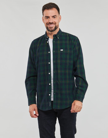 Textil Homem Camisas mangas comprida Pepe jeans CALE Verde / Marinho