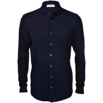Textil Homem Camisas mangas comprida Gran Sasso  Azul