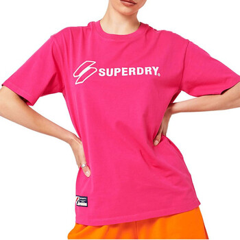 Textil Mulher T-shirt Horspit Noit Buu M500 Superdry  Rosa