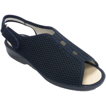 Sapatos Mulher Chinelos Doctor Cutillas Sapatos de peito do pé elásticos de tacã Azul