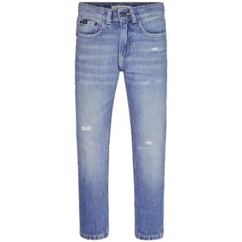 Textil Rapaz Calças de ganga Calvin MONOGRAM Klein Jeans IB0IB01550 DAD FIT-1A4 WASHED FRESH BLUE Azul