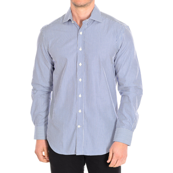 Textil Homem Camisas mangas comprida Cafe' Coton AVOCATIER5-L-33LS Azul