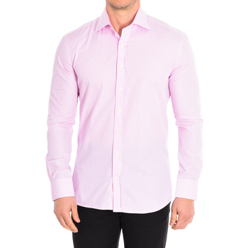 Textil Homem Camisas mangas comprida Cafe' Coton BAR6-SLIM-33LS Multicolor