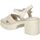 Sapatos Mulher Sandálias MTNG SANDALIAS MUSTANG  53403 MODA JOVEN CREMA Branco