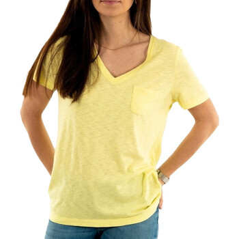 Textil Mulher T-shirt mangas compridas Superdry  Amarelo