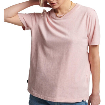 Textil Mulher T-shirts e Pólos Superdry  Rosa