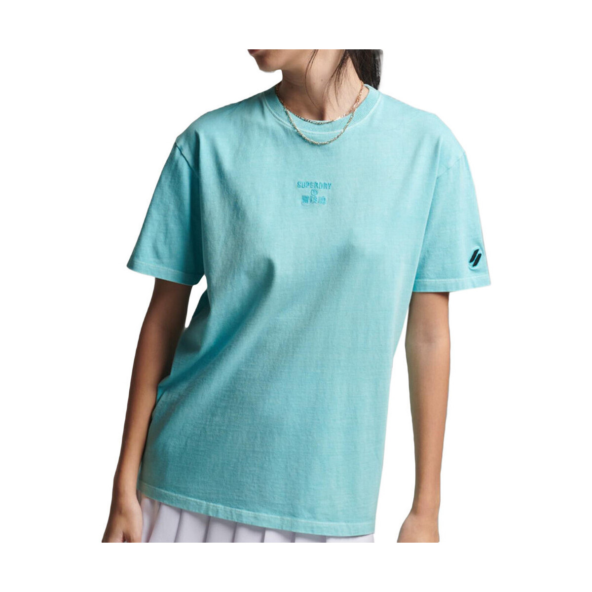 Textil Mulher T-shirts e Pólos Superdry  Azul
