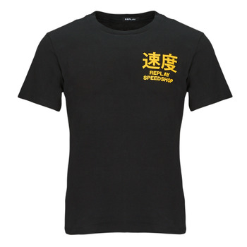Teshort-sleeve Homem T-Shirt mangas curtas Replay M6659 Preto
