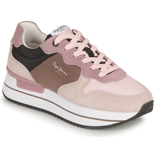 Sapatos Mulher Sapatilhas Pepe Front RUSPER QUEEN Bege / Rosa