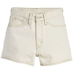 Textil Mulher Shorts / Bermudas Levi's A4697 0002 80S MOM SHORT-THRIFTED OFF NEUTRAL STONE Bege