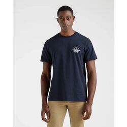 T-shirt adidas Essentials Embroidered Linear Logo azul marinho branco