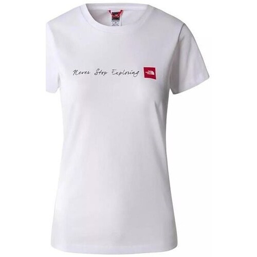 Textil Mulher T-Shirt mangas curtas The North Face Never Stop Branco