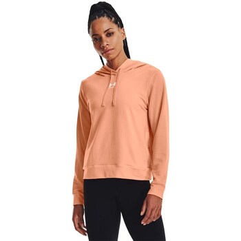 Textil Mulher Sweats Under ARMOUR Rise Rival Terry Hoodie Laranja