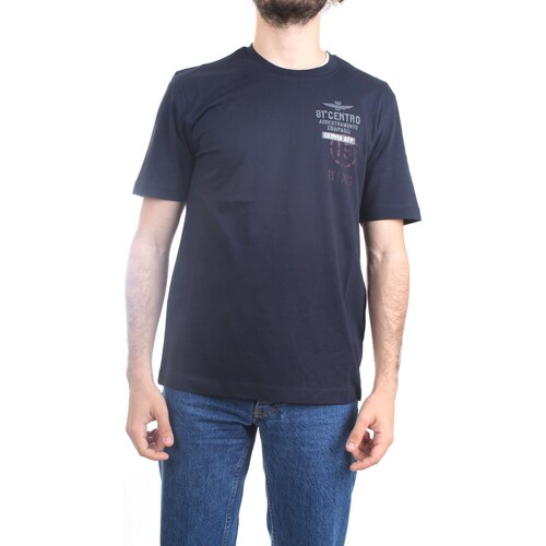 Textil Homem T-Shirt mangas curtas Aeronautica Militare 231TS2089J594 Azul