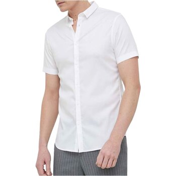 Textil Homem Camisas mangas comprida EAX 8NZC51 ZNYXZ Branco