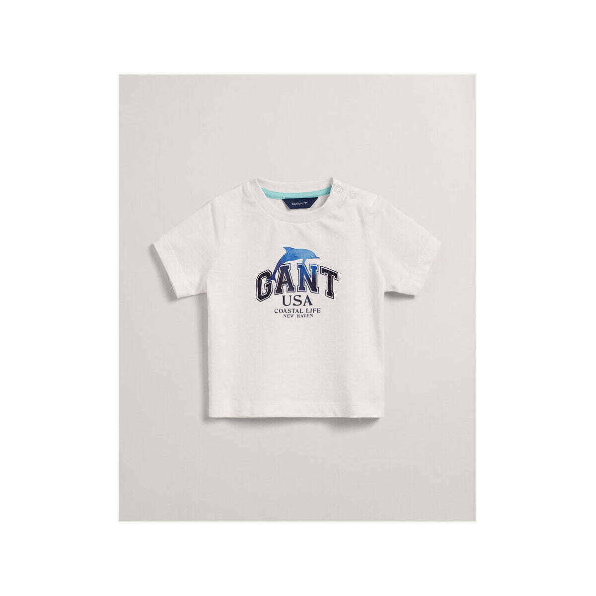 Textil Rapaz T-shirts e Pólos Gant Kids 505175-110-1-12 Branco