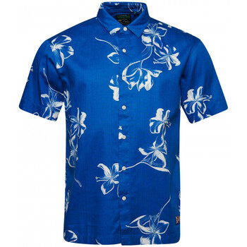 Textil Homem Camisas mangas comprida Superdry Vintage hawaiian s/s shirt Azul