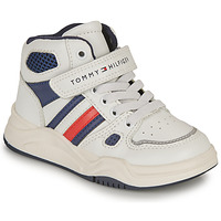 Sapatos Rapaz Sapatilhas de cano-alto Tommy Hilfiger T3B9-33107-1355530 Branco