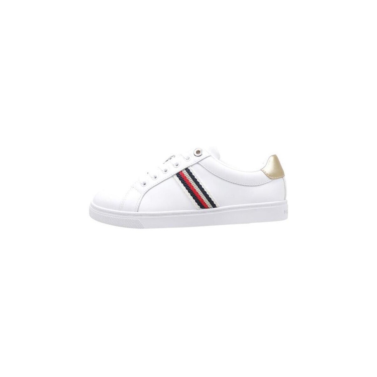 Sapatos Mulher Sapatilhas Tommy Hilfiger CORPORATE WEBBING SNEAKER Branco