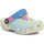 Sapatos Criança Балетки женские crocs Classic Tie Dye Graphic Kids Clog T Cor azul-turquesa, Branco