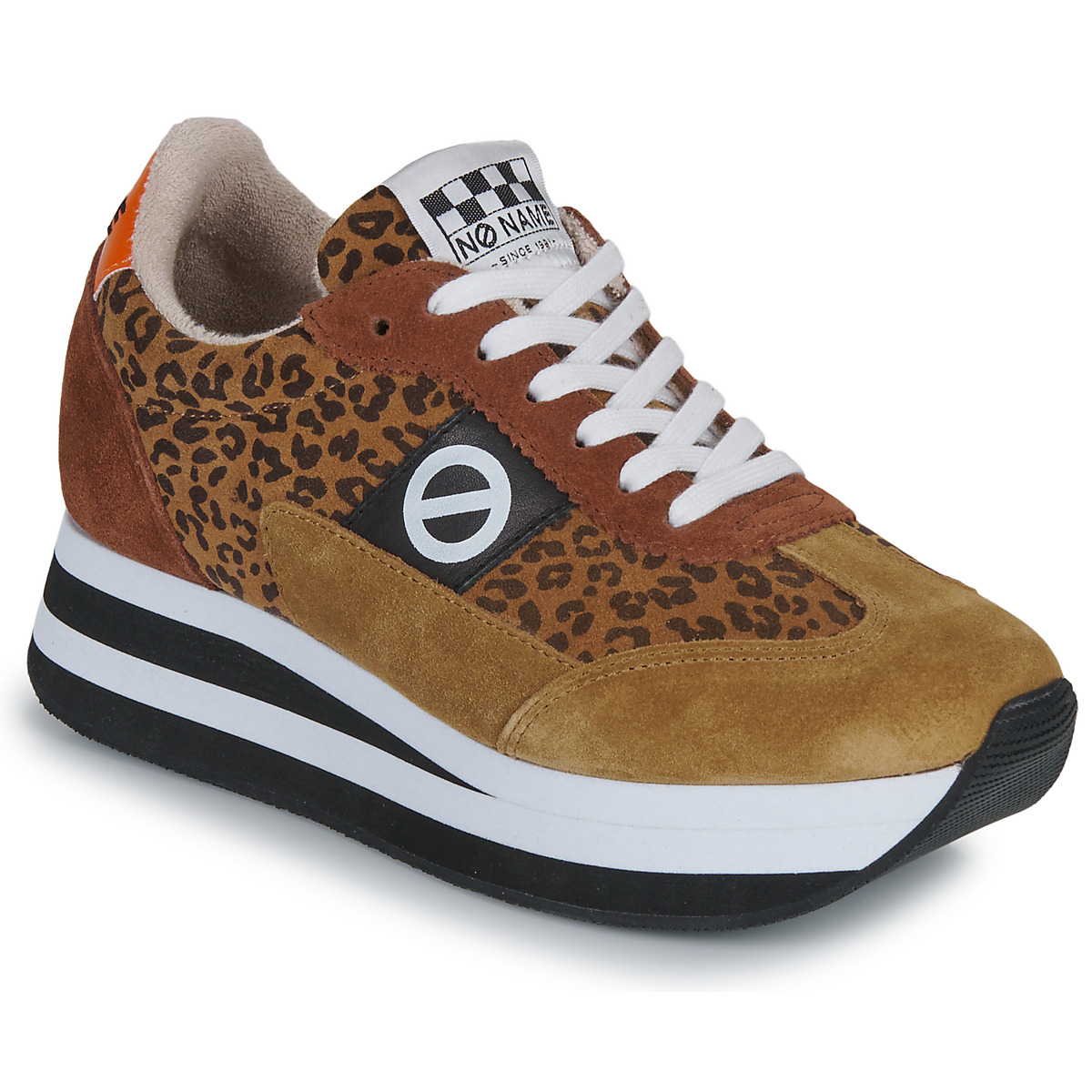 Sapatos Mulher Sapatilhas No Name FLEX M JOGGER Camel / Leopardo