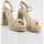 Sapatos Mulher Sandálias Keslem Sandalias  en color taupe para señora Bege