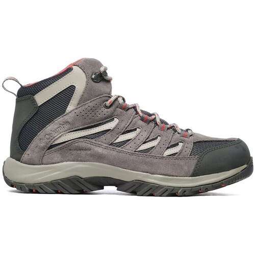 Sapatos Mulher Sapatos de caminhada Columbia Crestwood Mid Waterproof Cinza