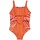 Textil Rapariga adidas b37193 pants plus size belted Swim Set Laranja