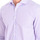Textil Homem Camisas mangas comprida CafÃ© Coton JUNO17-33LS Violeta