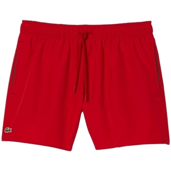 Textil Homem Shorts / Bermudas Lacoste mit Calções de Banho Quick Dry - Rouge Vert Vermelho