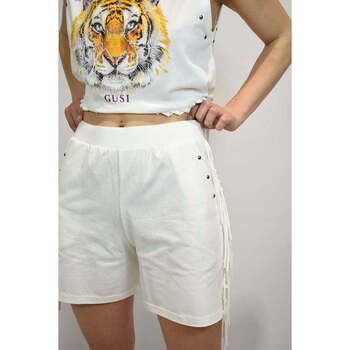 Textil Mulher Shorts / Bermudas Gusi 23V110-1-1 Branco