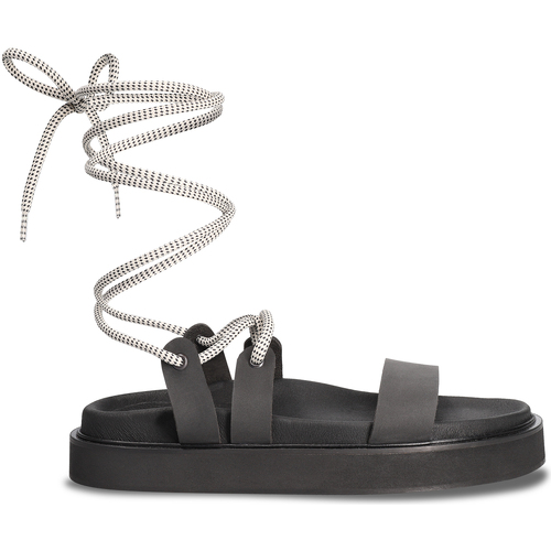 Sapatos Mulher Sandálias The shoe has an elastic strap and midfoot cage for extra support Acacia_Black Preto