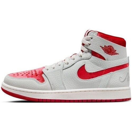 Sapatos Mulher Botas baixas blazer Nike Air Jordan 1 Zoom Air Comfort Vermelho, Branco
