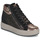 Sapatos Mulher Sapatilhas de cano-alto IgI&CO DONNA SHIRLEY Preto / Bronze