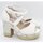 Sapatos Mulher Sapatos & Richelieu Mandarina Shoes Sandalias de Novia Mandarina París Blanco Branco