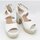 Sapatos Mulher Sapatos & Richelieu Mandarina Shoes Sandalias de Novia Mandarina París Blanco Branco