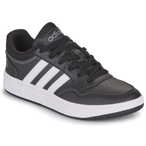 Sapatos Sapatilhas slide Adidas Sportswear HOOPS 3.0 Preto / Branco