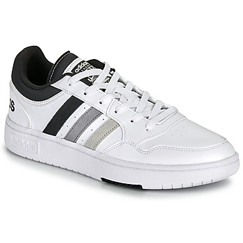 Sapatos Homem Sapatilhas Adidas dress Sportswear HOOPS 3.0 Branco / Cinza / Preto