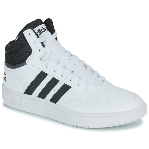 Sapatos Homem Sapatilhas de cano-alto Adidas Sportswear HOOPS 3.0 MID Branco / Preto