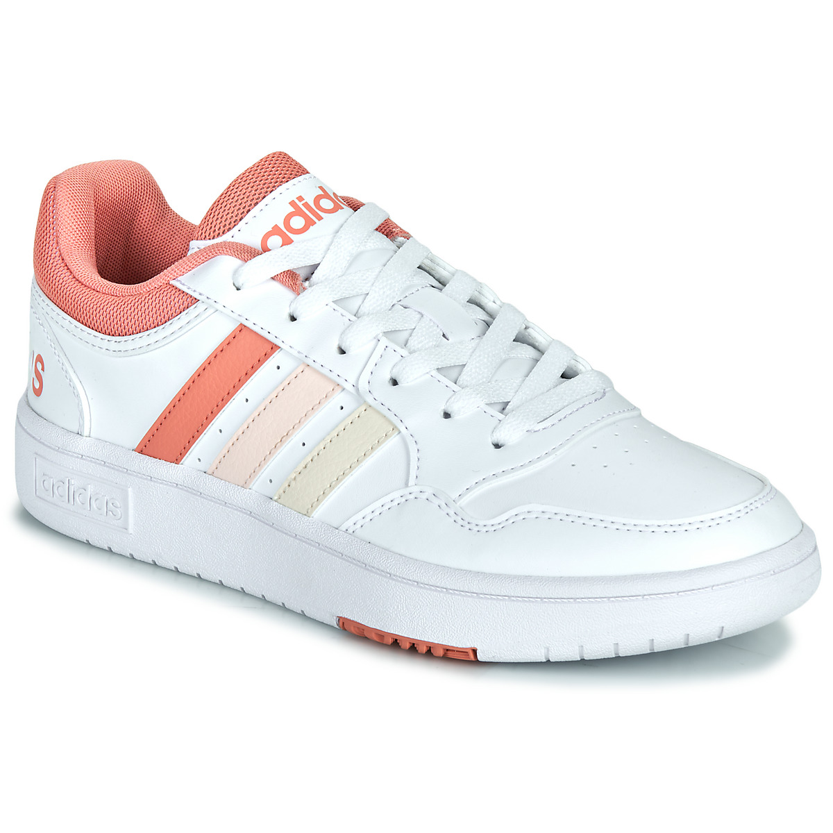 Sapatos Mulher Sapatilhas Adidas Sportswear HOOPS 3.0 W Branco / Rosa