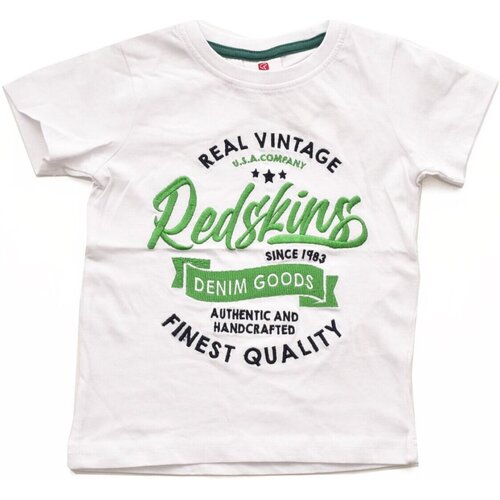 Textil Criança T-shirts e Pólos Redskins RS2244 Branco