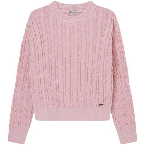 Textil Rapariga camisolas Pepe JEANS pink  Rosa