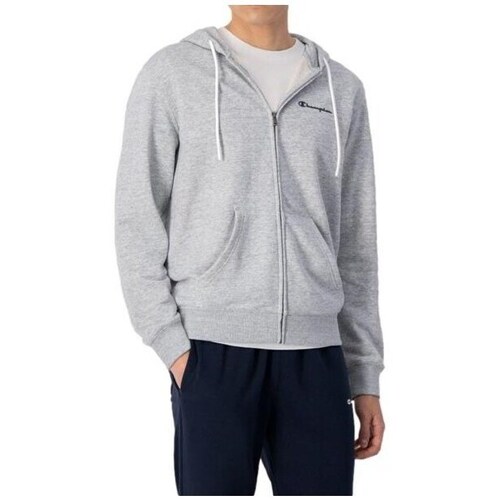 Textil Homem Sweats Champion Hooded Full Zip Sweatshirt Cinza