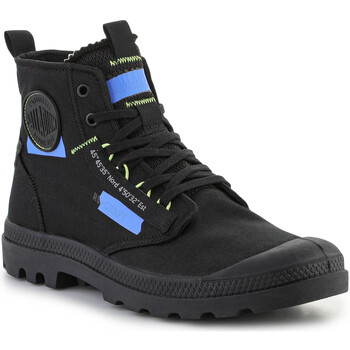 Sapatos Sapatilhas de cano-alto Palladium Pampa HI Re-Craft Black/Blue 77220-005-M Preto