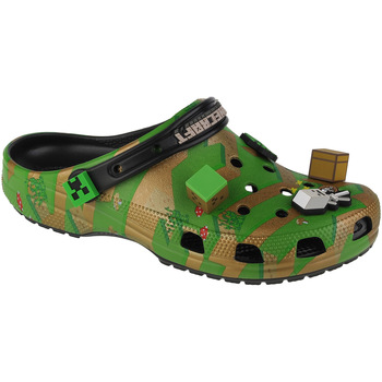 Sapatos Chinelos Crocs Elevated Minecraft Classic Clog Verde