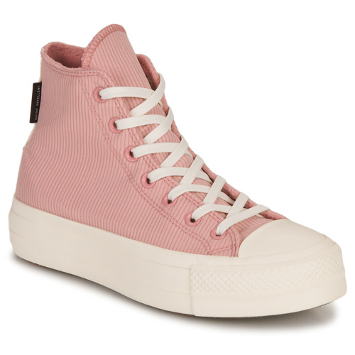 Sapatos Mulher Frequent collaborators Comme des Garçons and Converse high-top have a new sneaker collab on the way Converse high-top CHUCK TAYLOR ALL STAR LIFT PLATFORM COUNTER CLIMATE Rosa