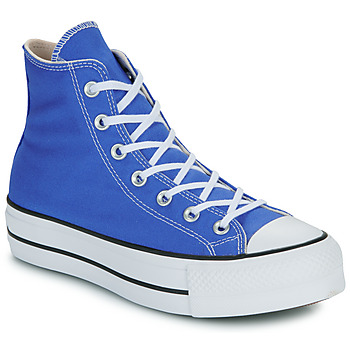 Sapatos Mulher Converse logo-print high-top sneakers Weiß Converse CHUCK TAYLOR ALL STAR LIFT Azul
