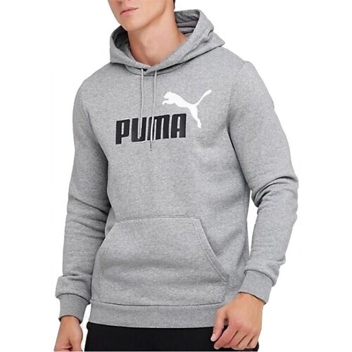 Textil Homem Sweats Puma Ess 2 Col Big Logo Hoodie Cinza
